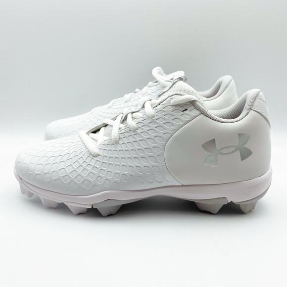 Under Armour Womens Glyde 2.0 RM Field Shoes US 7.5B EU 38.5 White Silver EUC - Picture 8 of 13